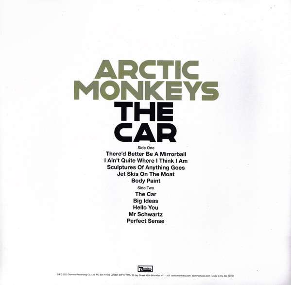 Arctic Monkeys – The Car (LP) Релиз 21 окт. 2022